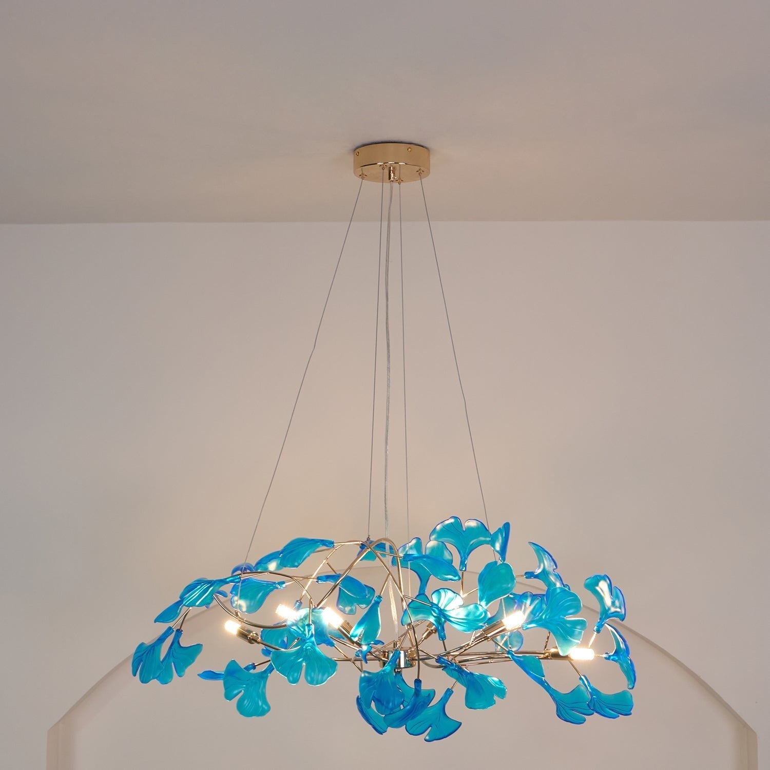 WOW Acrylic Ginkgo Leaf Gorgeous Chandelier - wow2481