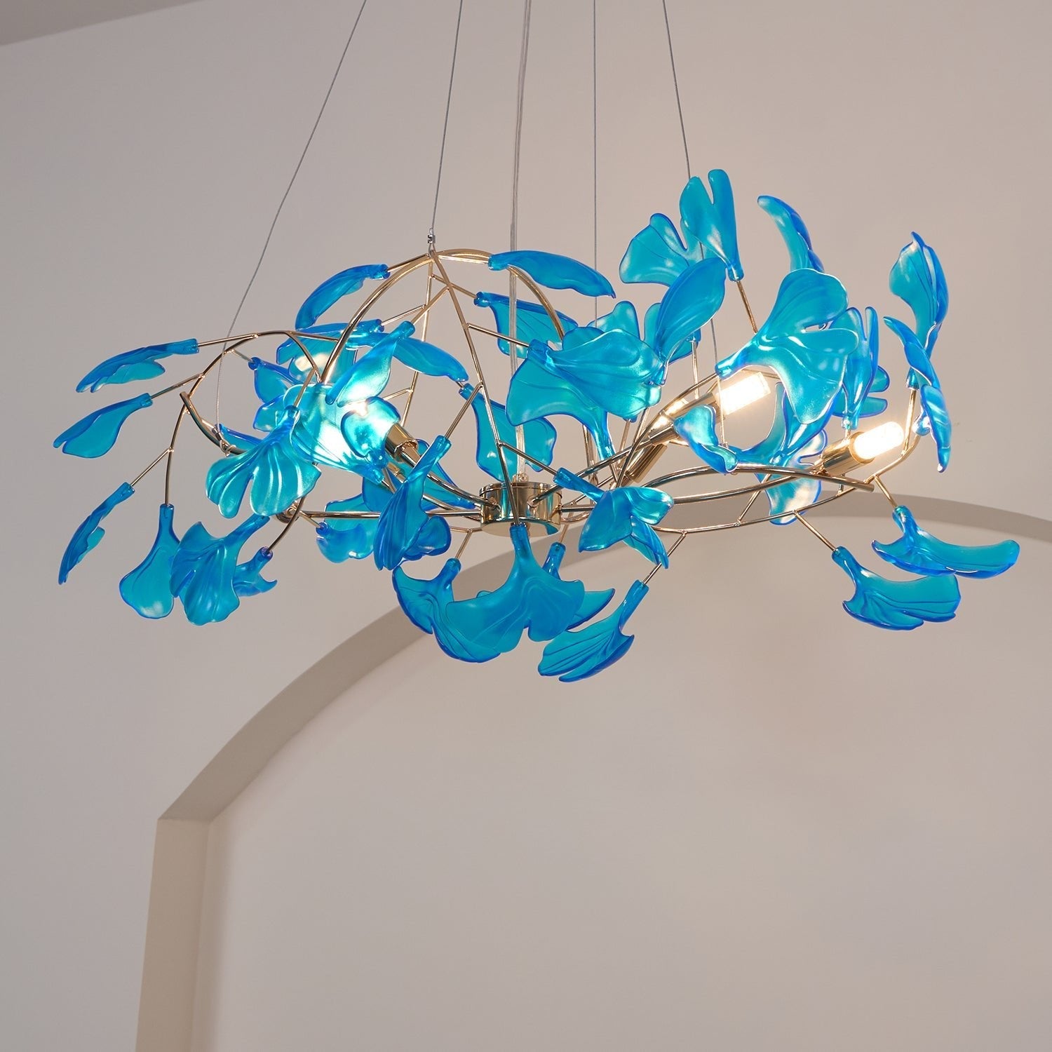 WOW Acrylic Ginkgo Leaf Gorgeous Chandelier - wow2481