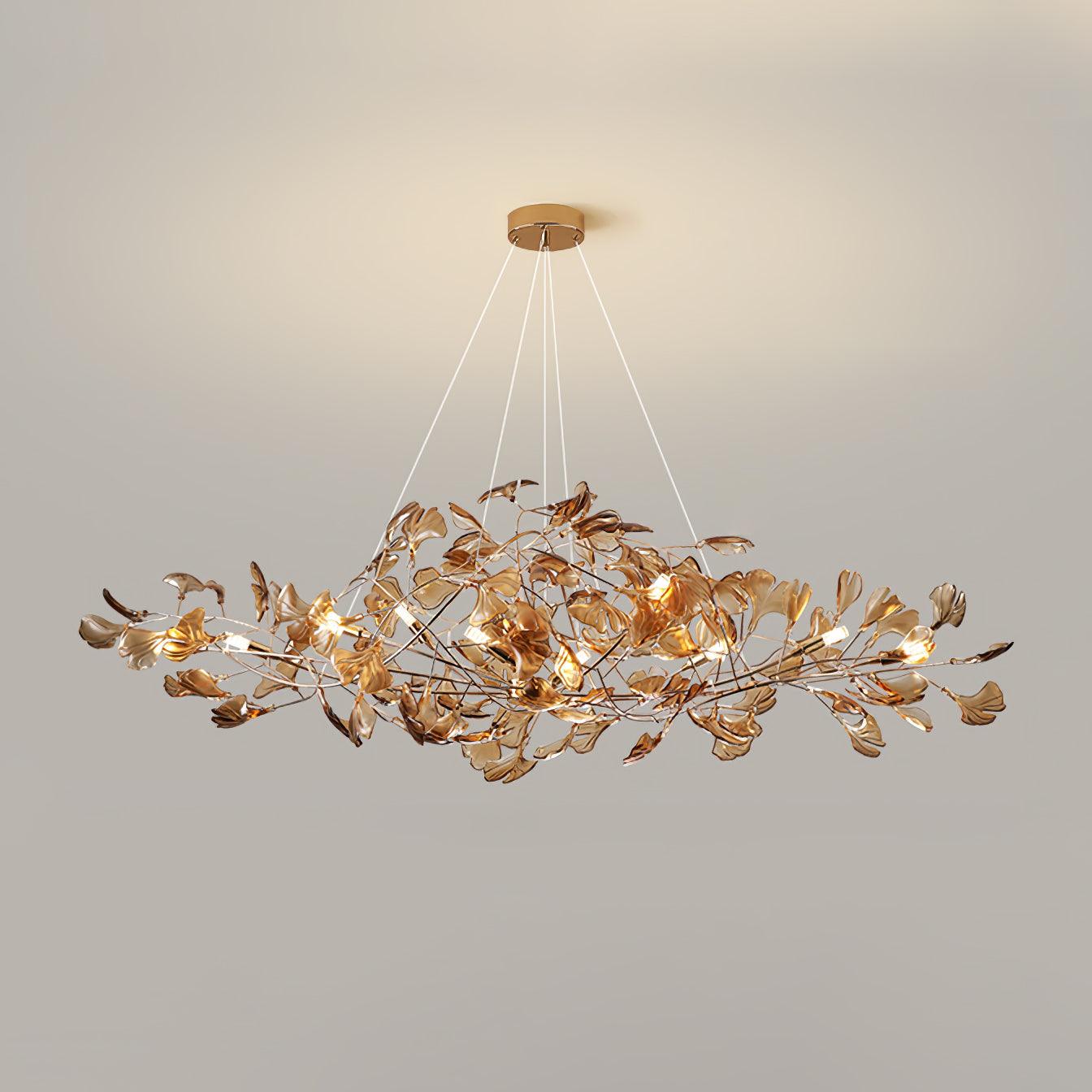 WOW Acrylic Ginkgo Leaf Gorgeous Chandelier - wow2481