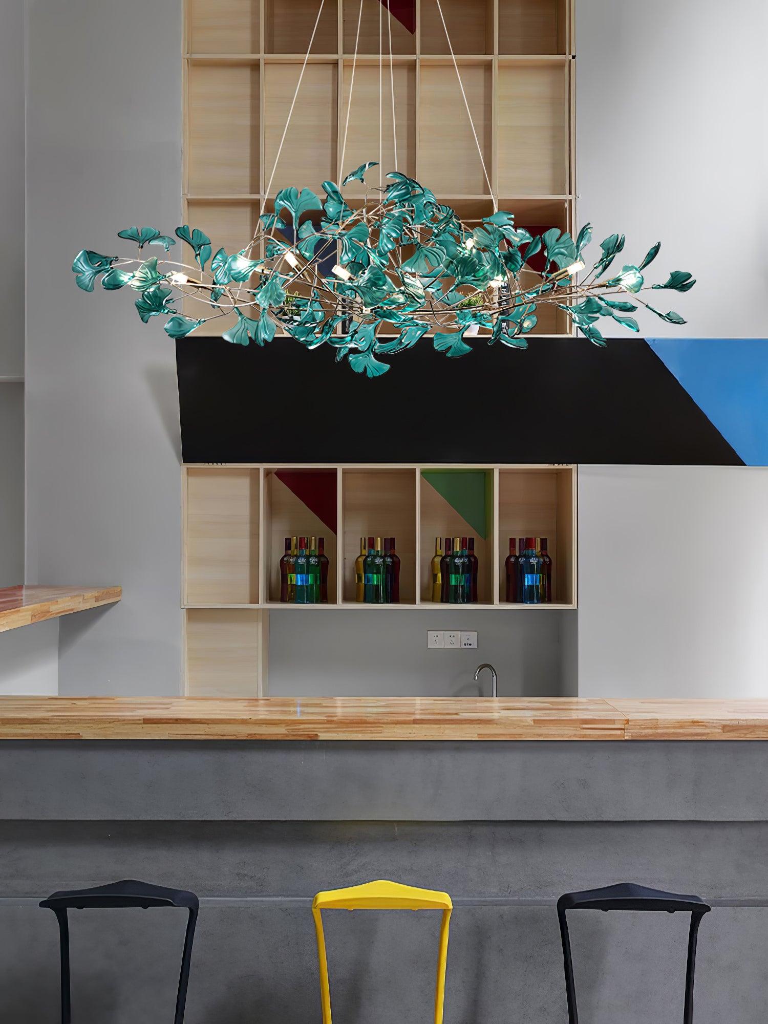 WOW Acrylic Ginkgo Leaf Gorgeous Chandelier - wow2481
