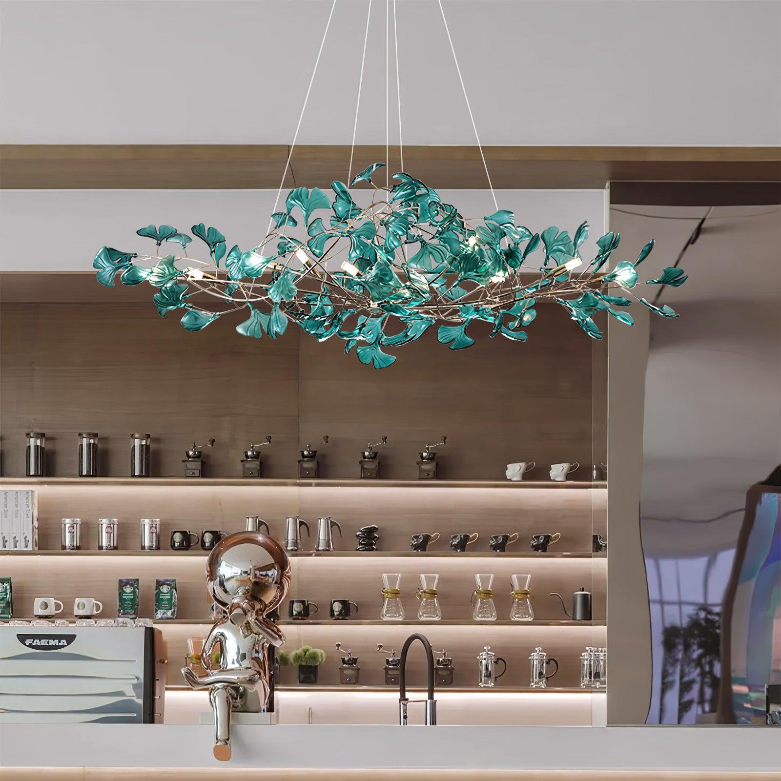 WOW Acrylic Ginkgo Leaf Gorgeous Chandelier - wow2481