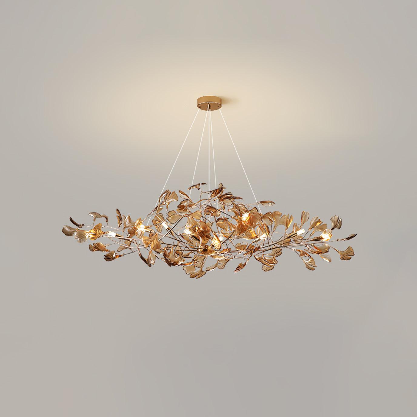 WOW Acrylic Ginkgo Leaf Gorgeous Chandelier - wow2481