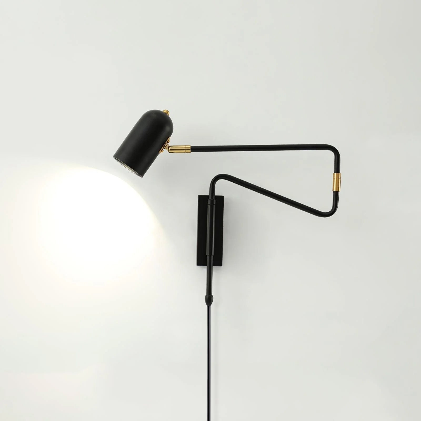 WOW Adjustable Arm Plug In Wall Lamp