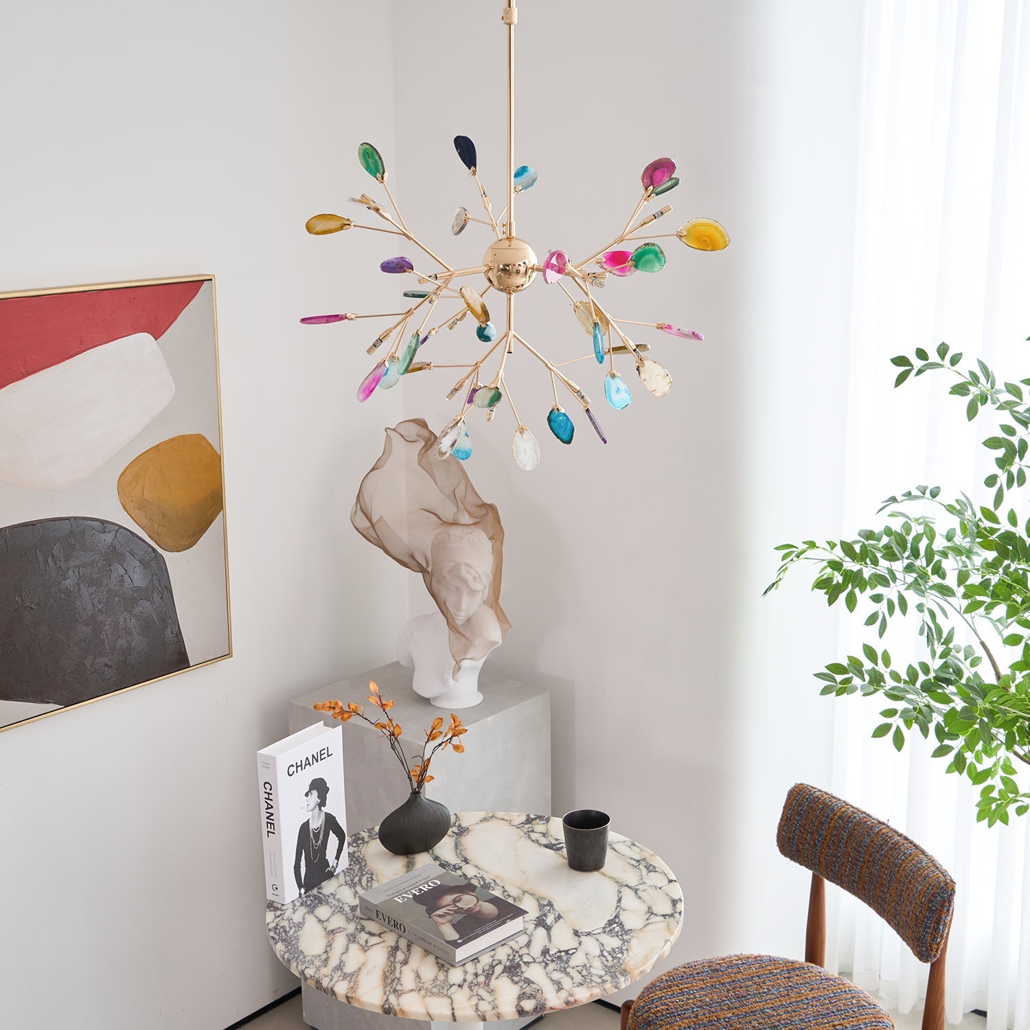 WOW Agate Flake Chandelier
