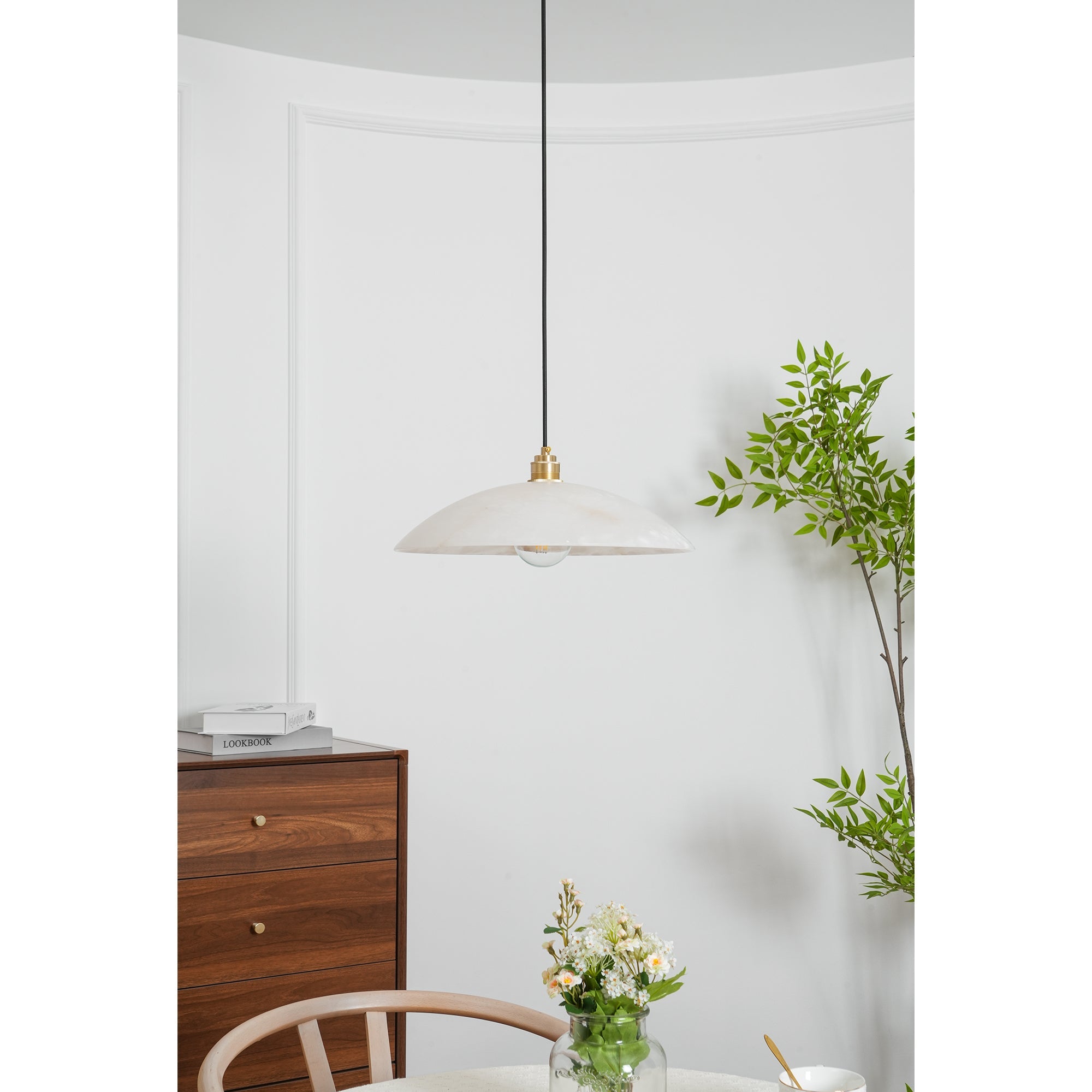 WOW Alabaster Dome Pendant Lamp