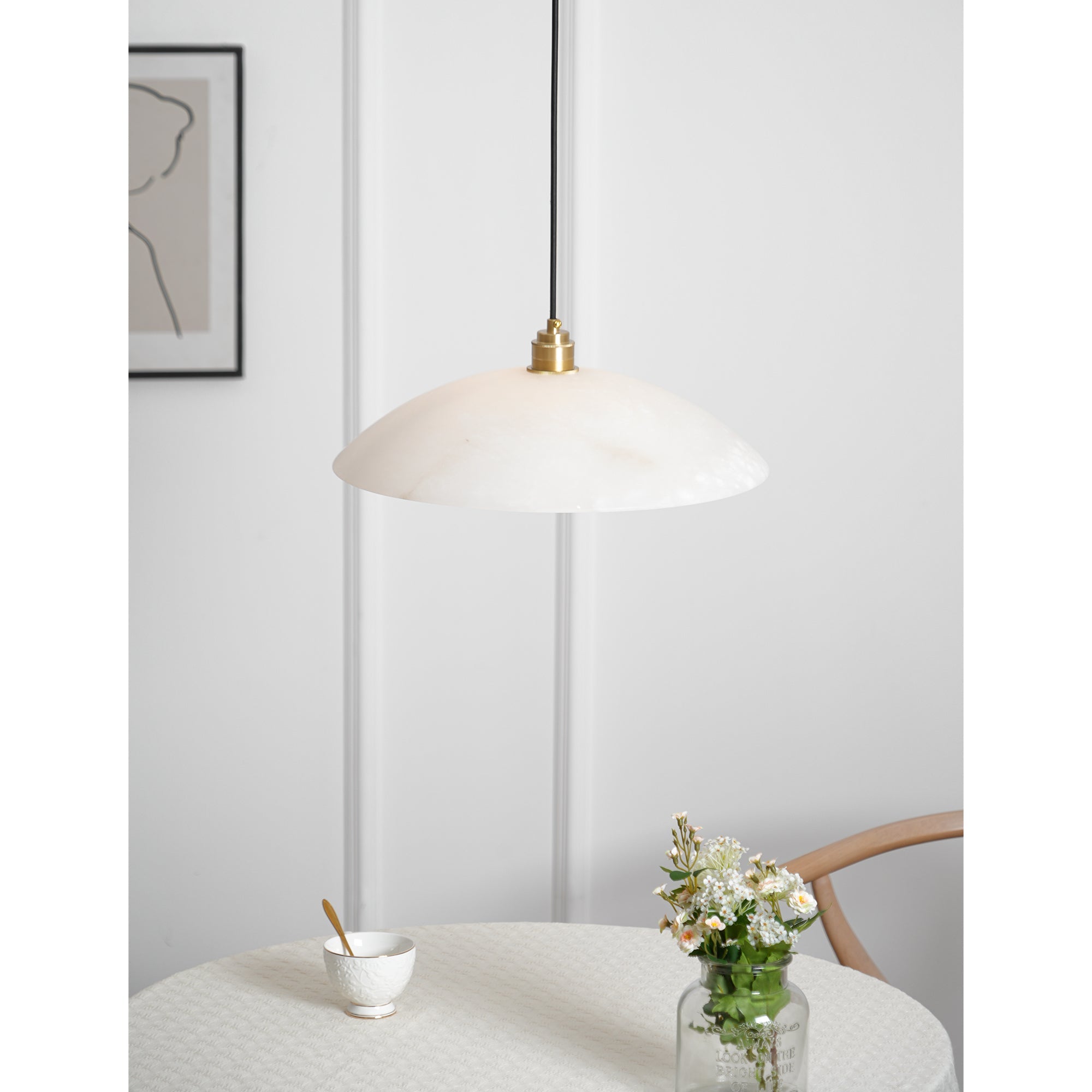 WOW Alabaster Dome Pendant Lamp