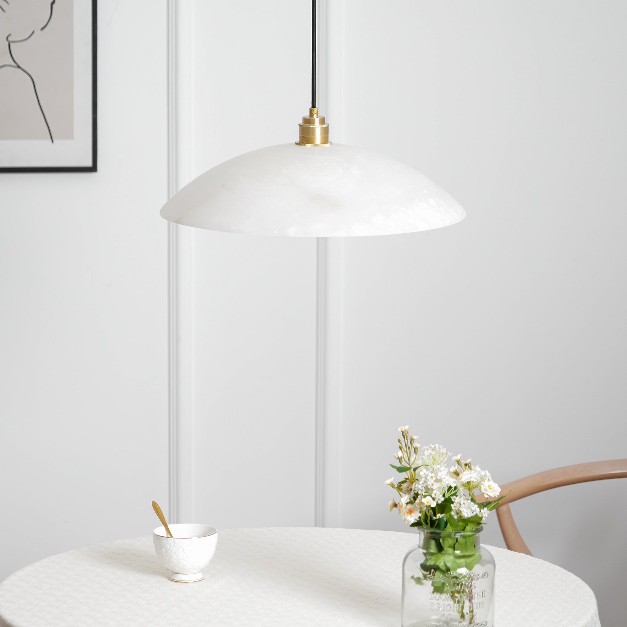 WOW Alabaster Dome Pendant Lamp