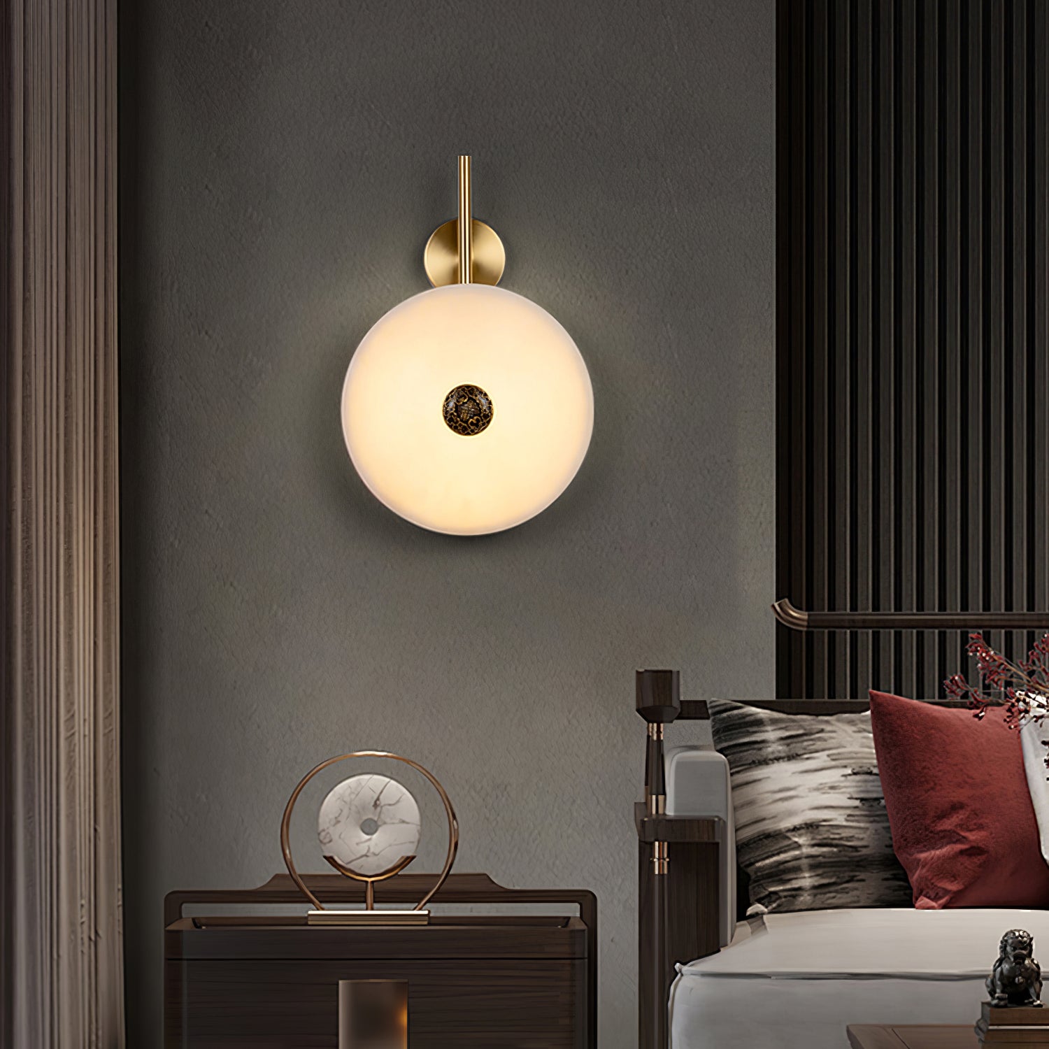 WOW Alabaster Eclipse Wall Light