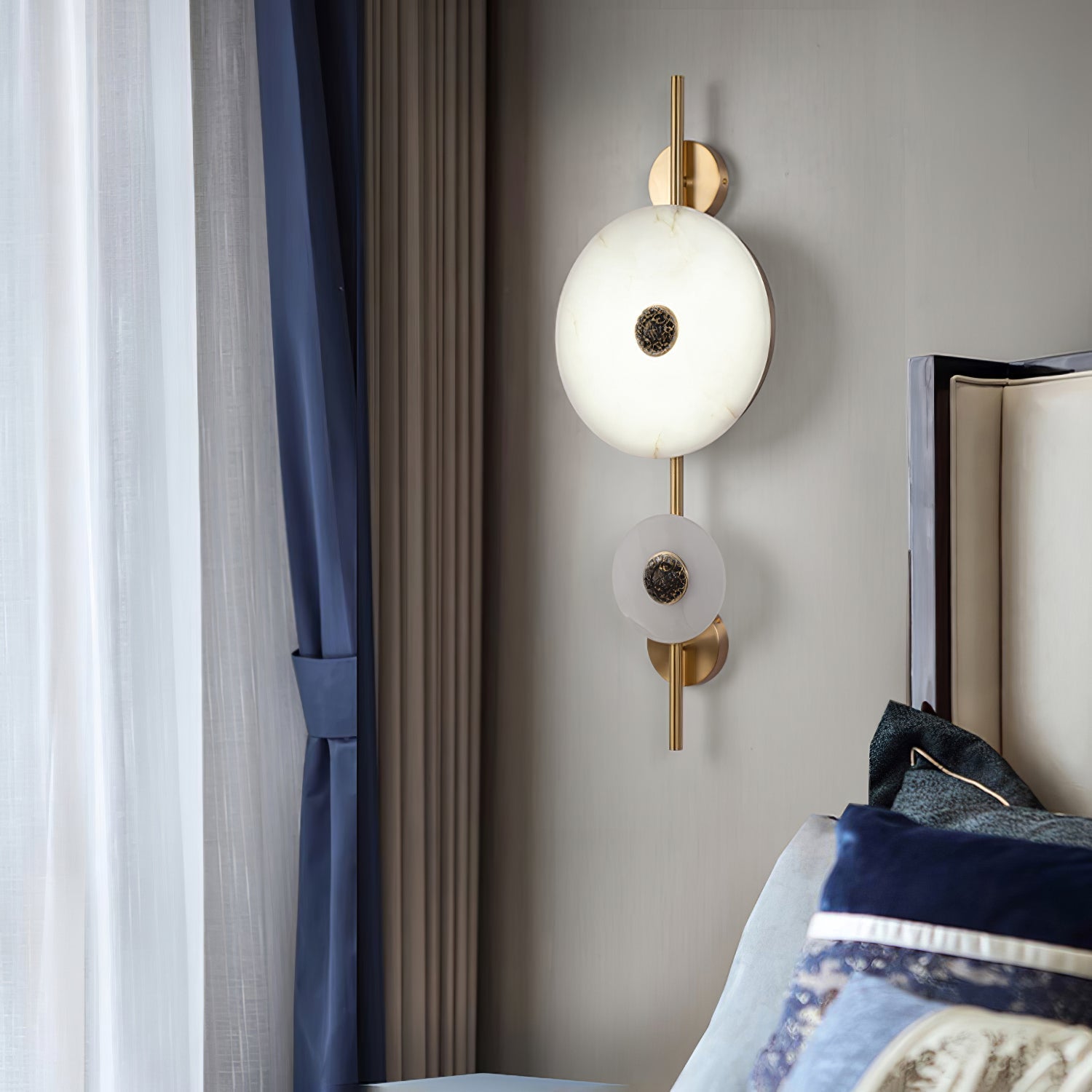 WOW Alabaster Eclipse Wall Light
