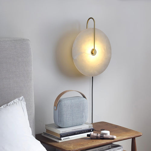 WOW Alabaster LED Plug-In Wall Lamp