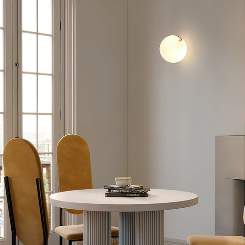 WOW Alabaster Mini Orb Wall Lamp