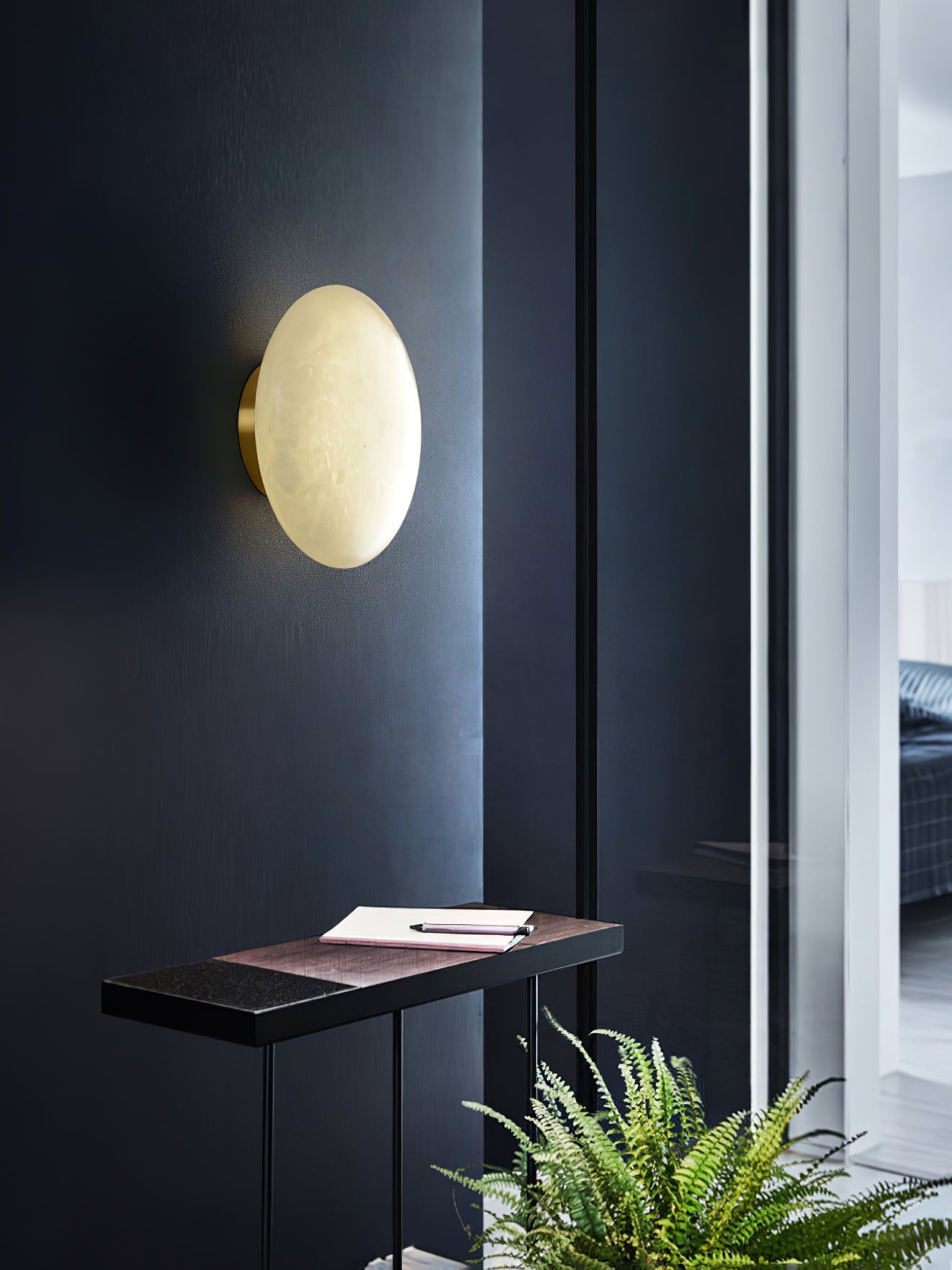 WOW Alabaster Oval Ceiling Lamp