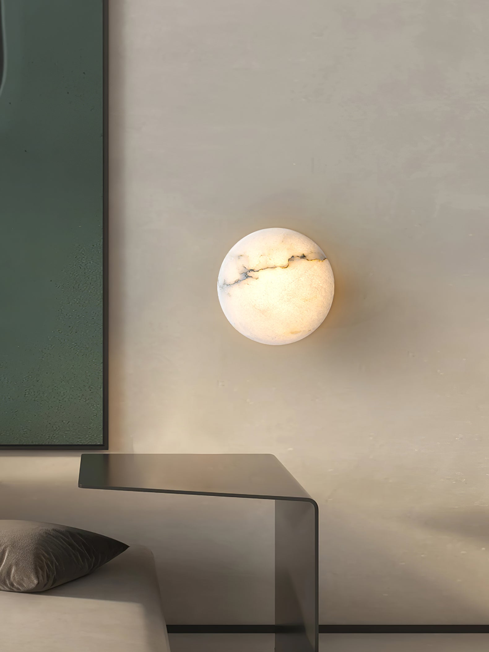WOW Alabaster Oval Ceiling Lamp