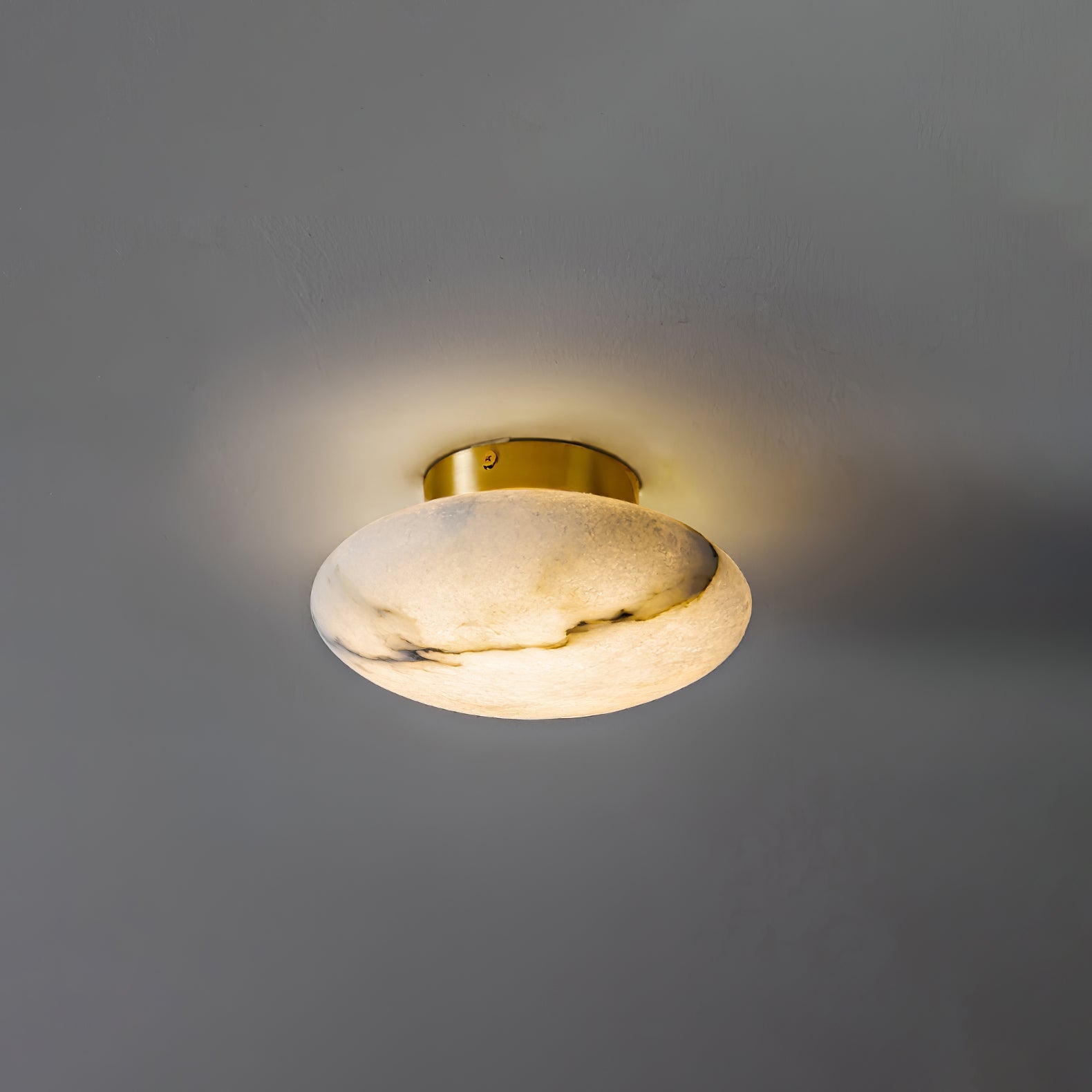 WOW Alabaster Oval Ceiling Lamp
