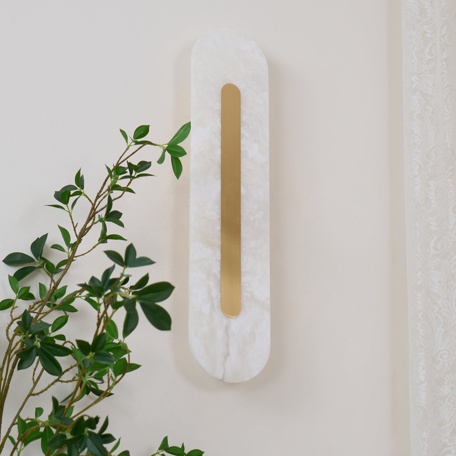 WOW Alabaster Rounded Wall Light