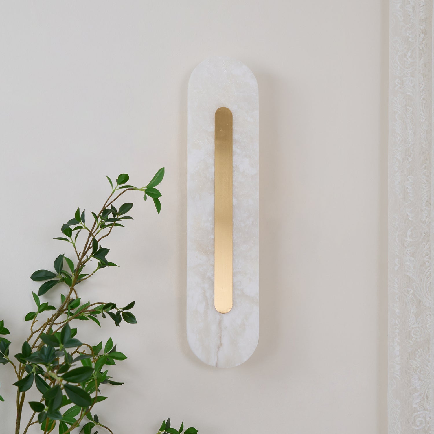 WOW Alabaster Rounded Wall Light