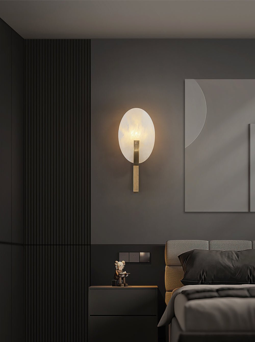 WOW Alice Alabaster Plug-in Wall Lamp