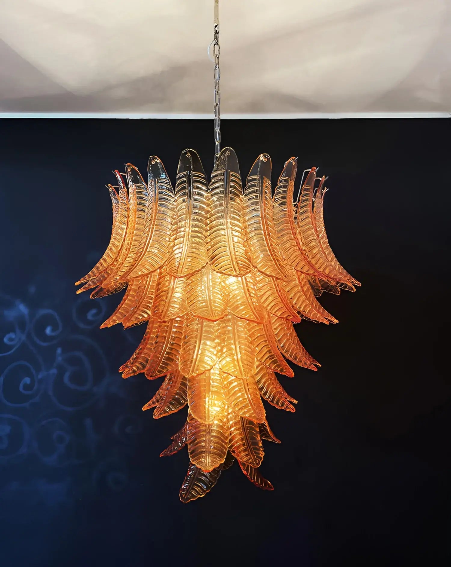 WOW Amber Leaf Cascade Gorgeous Chandelier-Wow1103