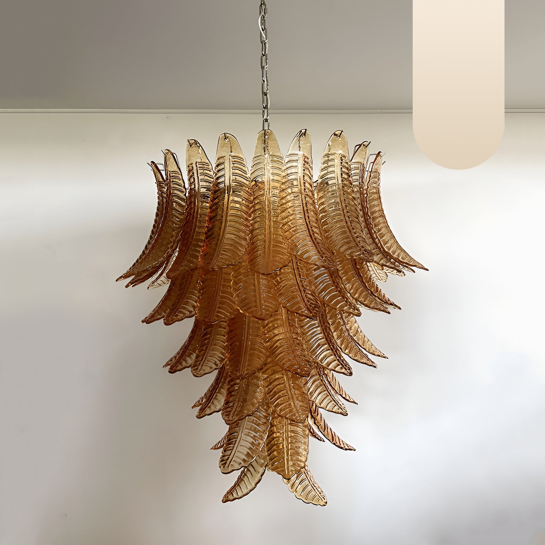 WOW Amber Leaf Cascade Gorgeous Chandelier-Wow1103