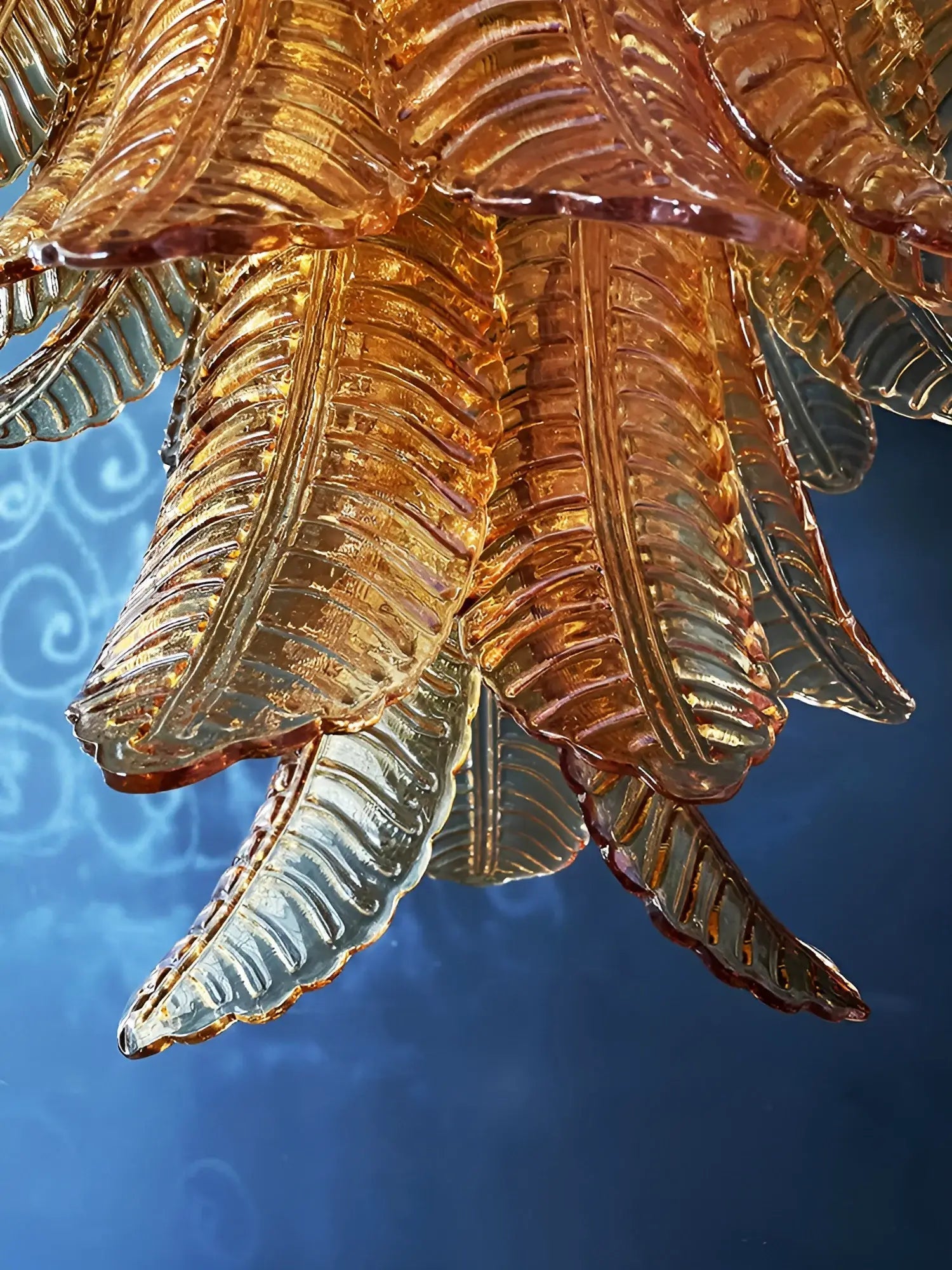 WOW Amber Leaf Cascade Gorgeous Chandelier-Wow1103
