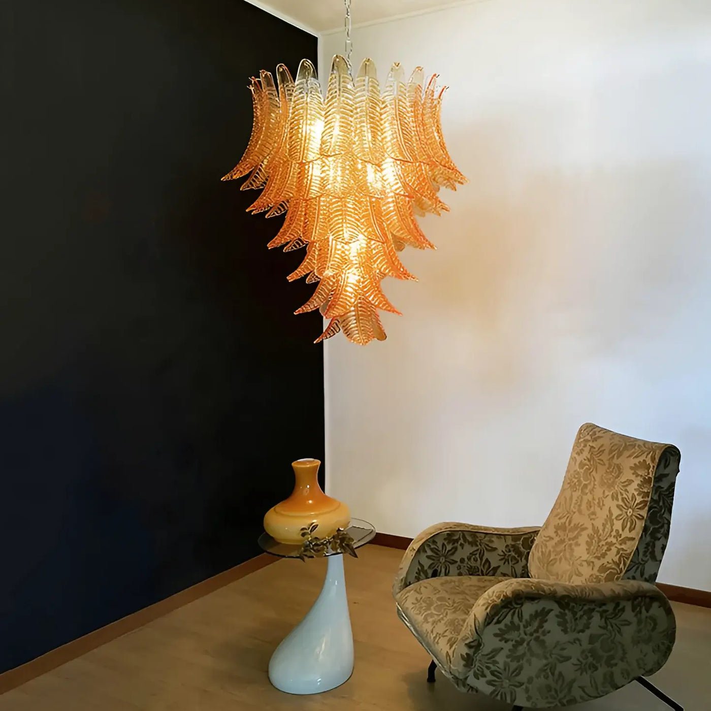 WOW Amber Leaf Cascade Gorgeous Chandelier-Wow1103