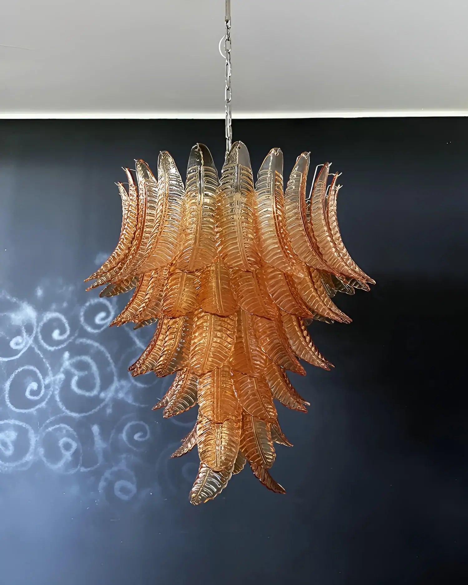 WOW Amber Leaf Cascade Gorgeous Chandelier-Wow1103