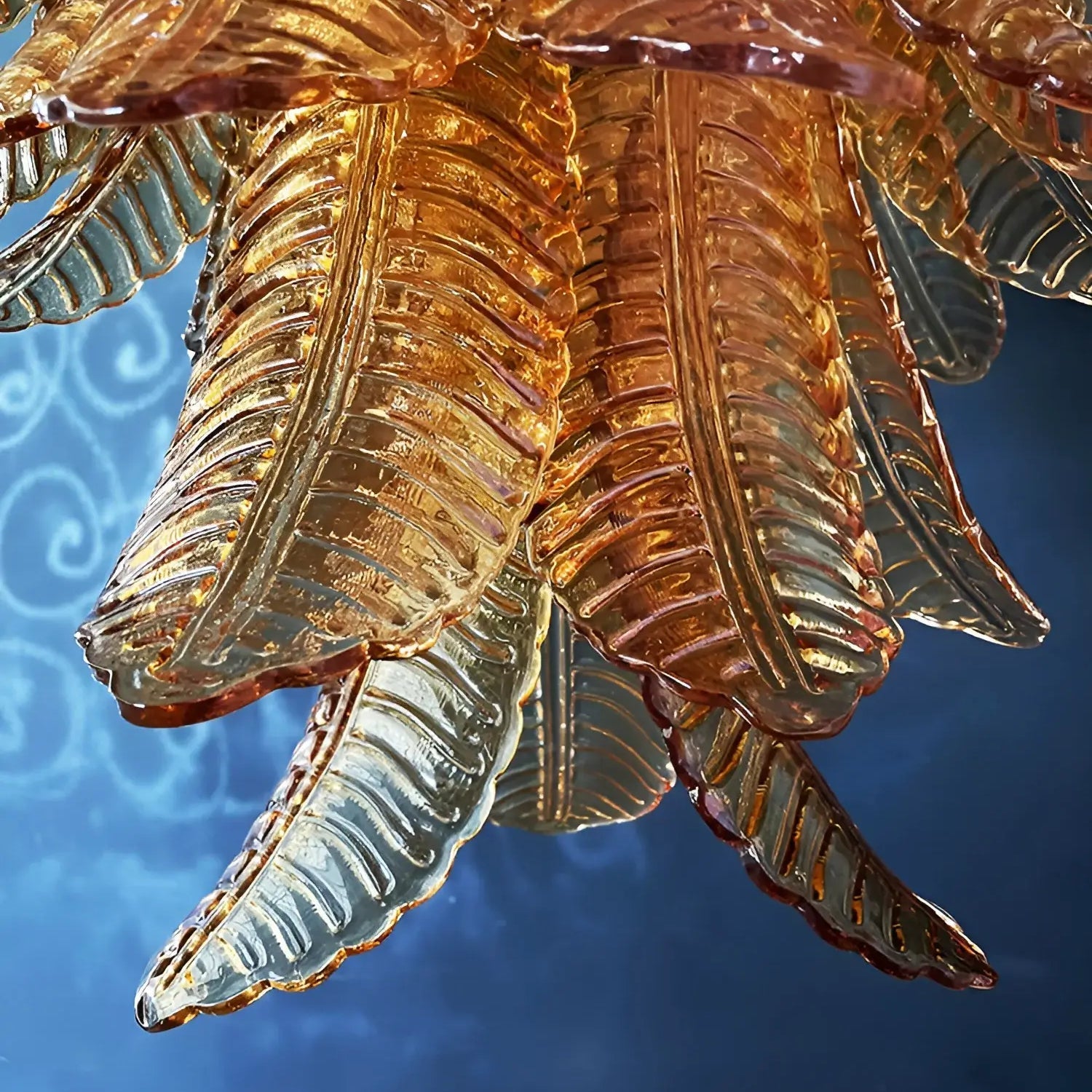 WOW Amber Leaf Cascade Gorgeous Chandelier-Wow1103