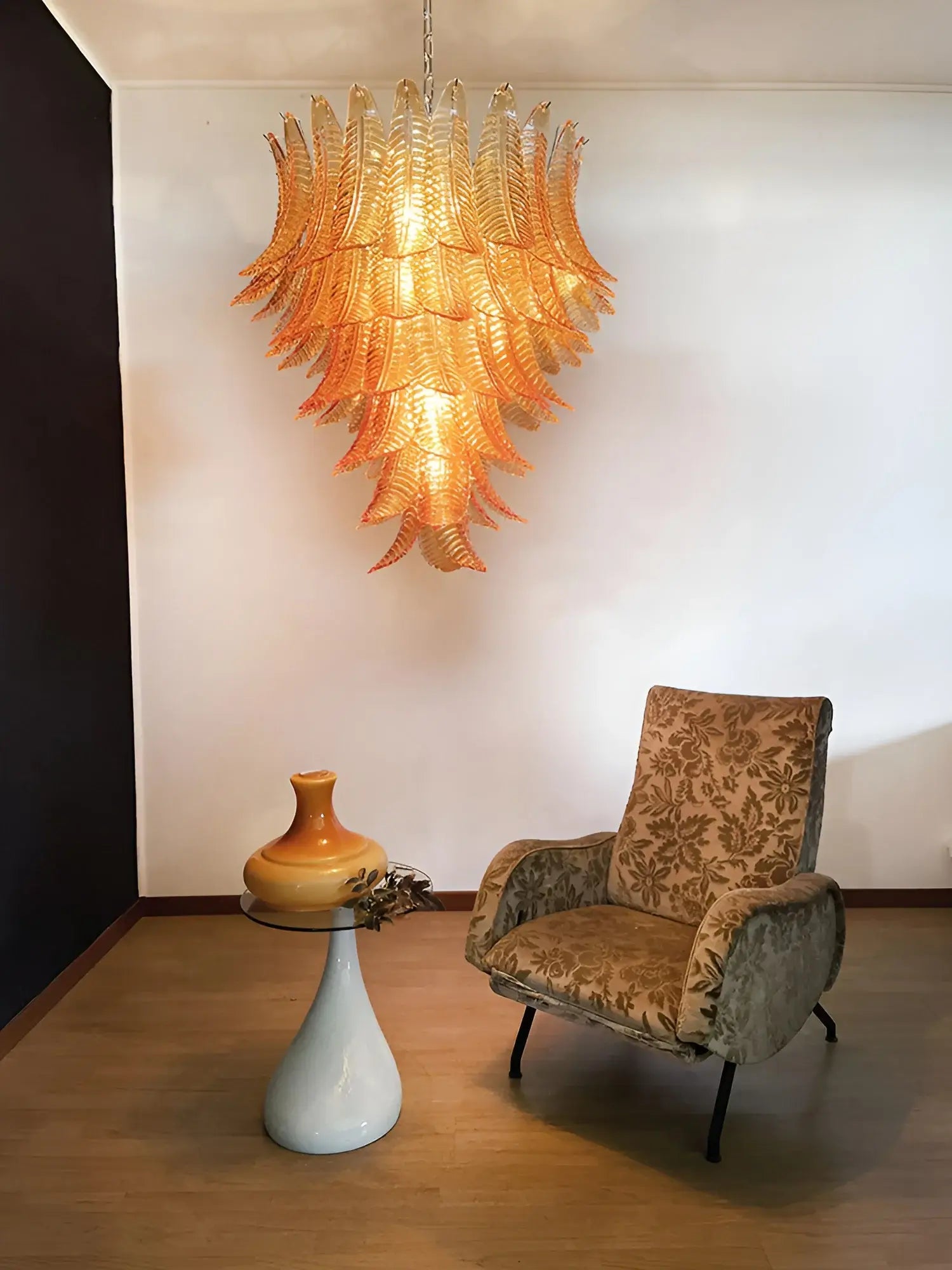 WOW Amber Leaf Cascade Gorgeous Chandelier-Wow1103