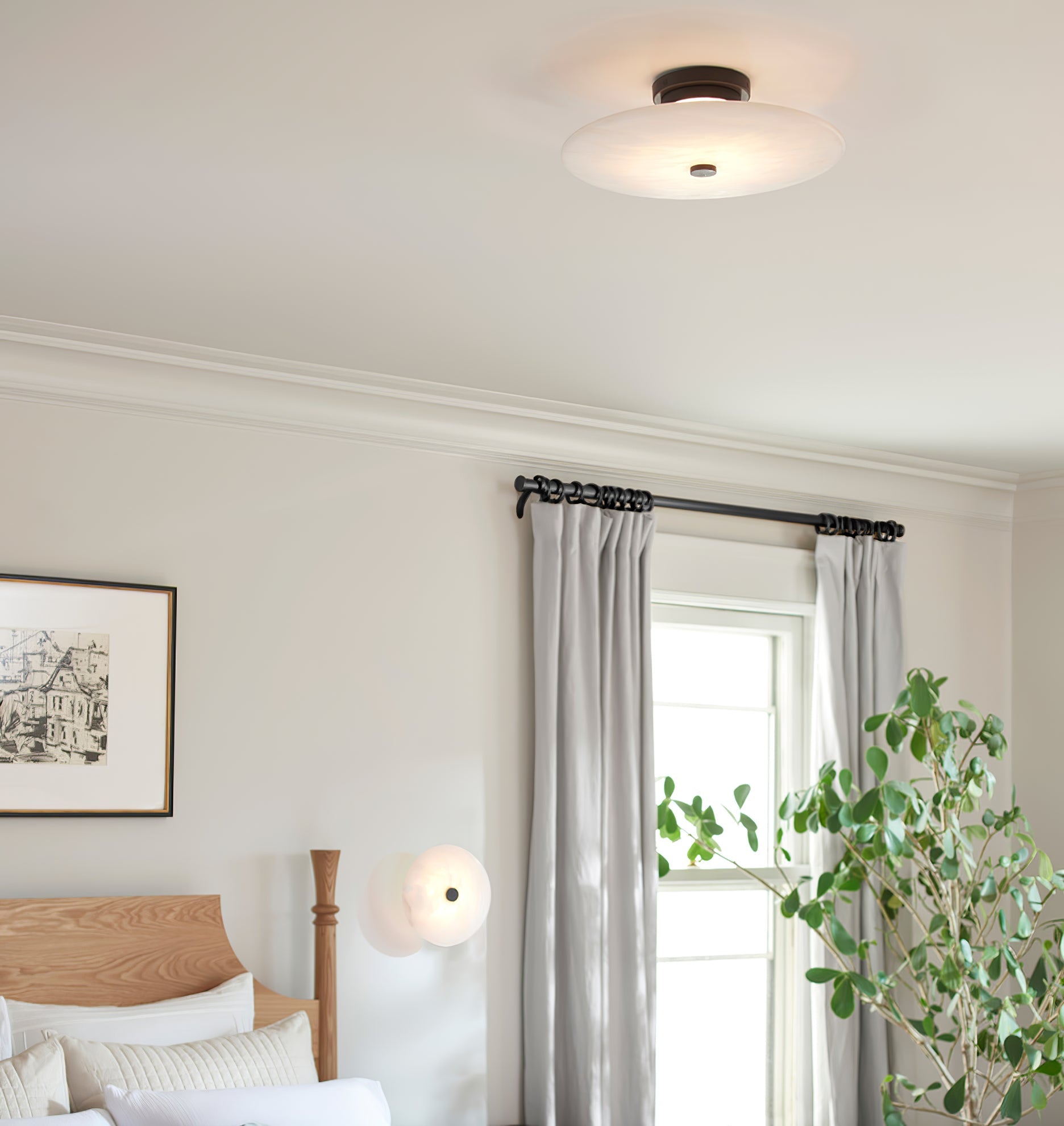 WOW Ankeny Alabaster Ceiling Lamp