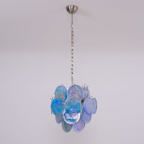 WOW Aqua Blue Glass Murano Gorgeous Chandelier-WOW5235