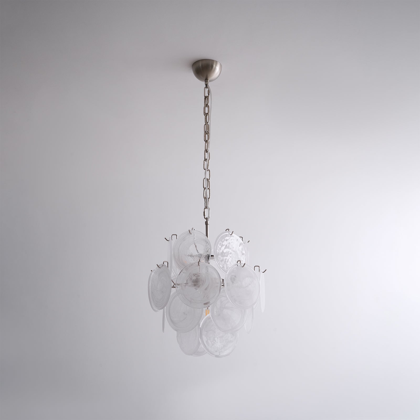 WOW Aqua White Glass Murano Gorgeous Chandelier-WOW5234
