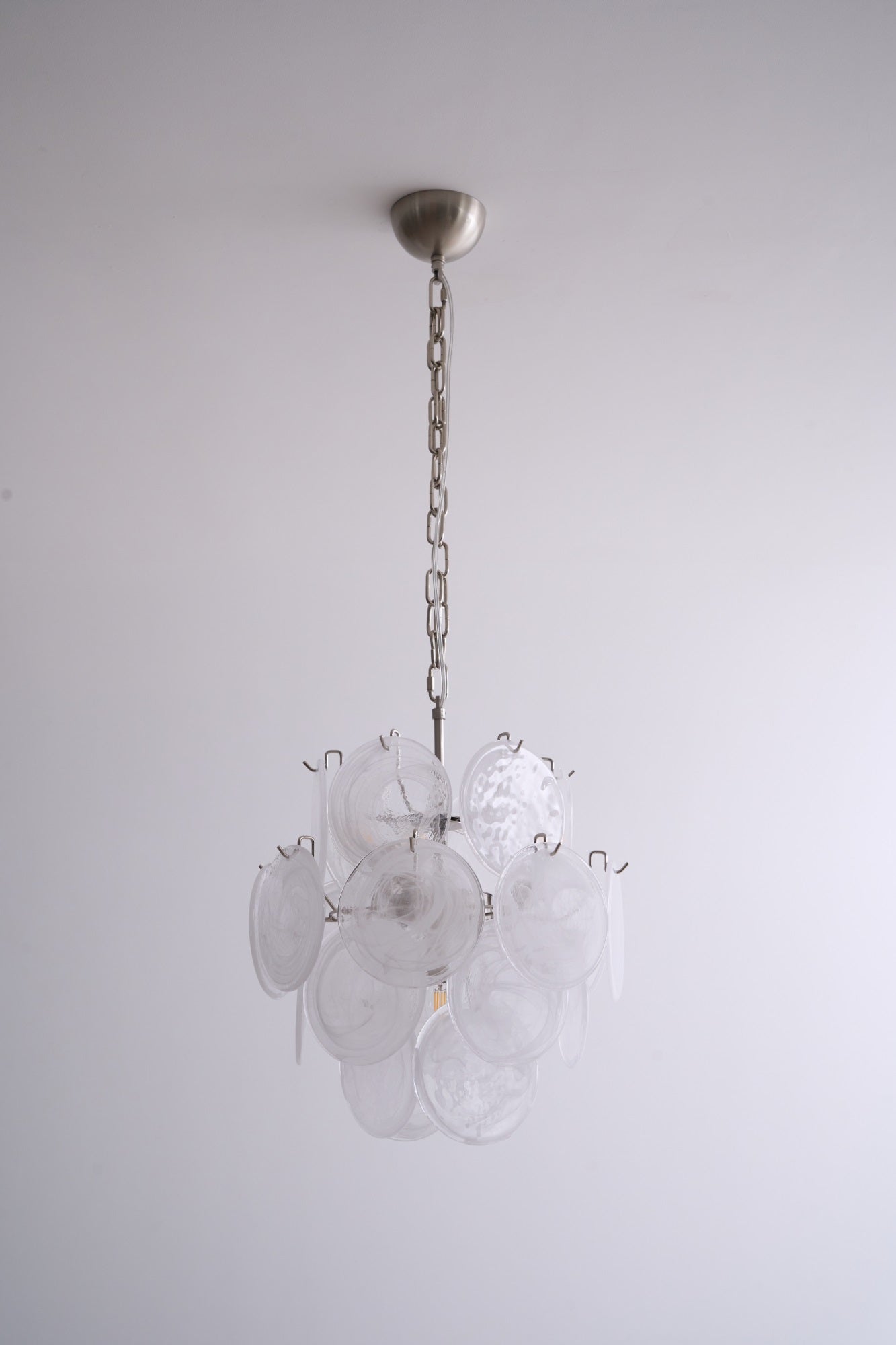 WOW Aqua White Glass Murano Gorgeous Chandelier-WOW5234