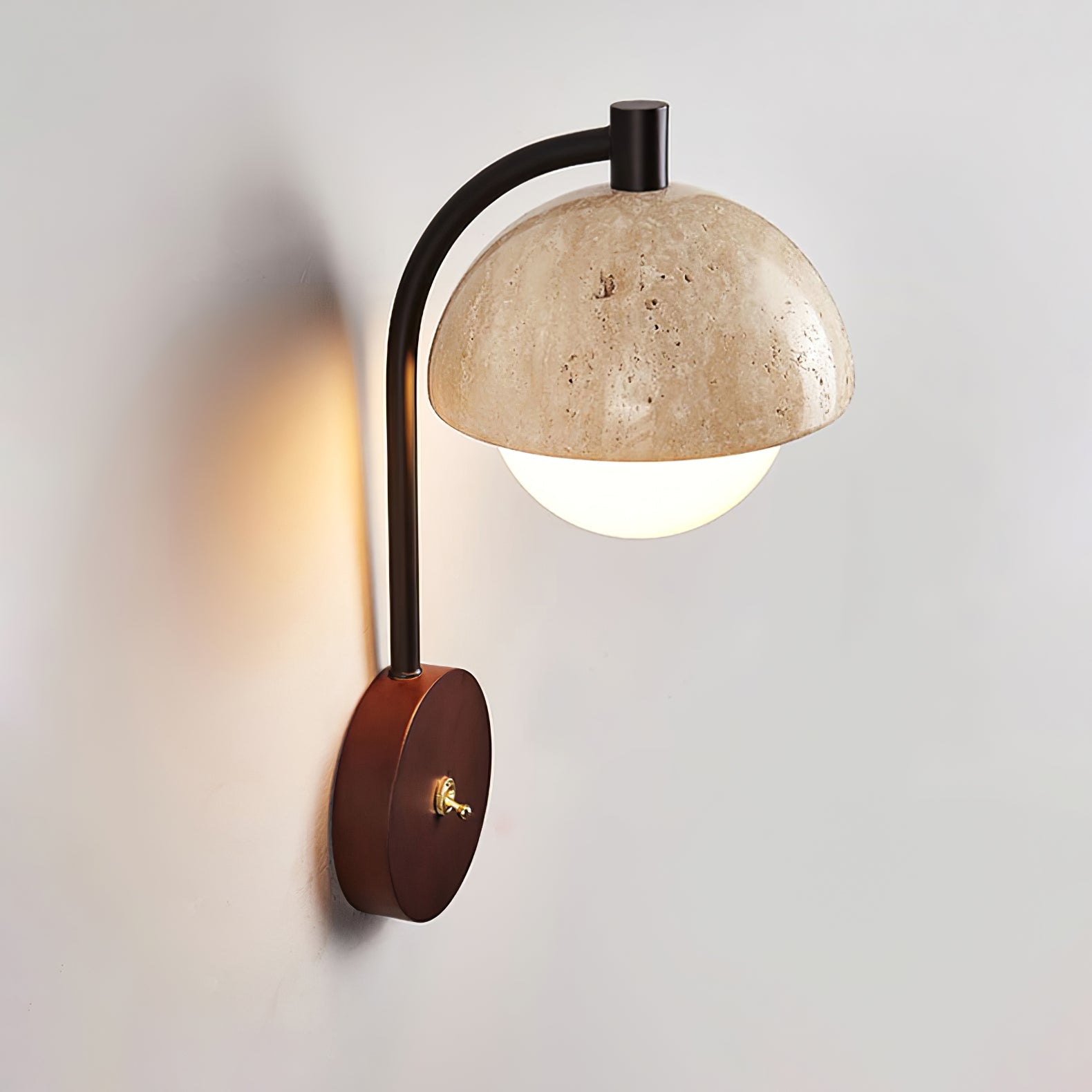 WOW Arco Travertine Wall Lamp