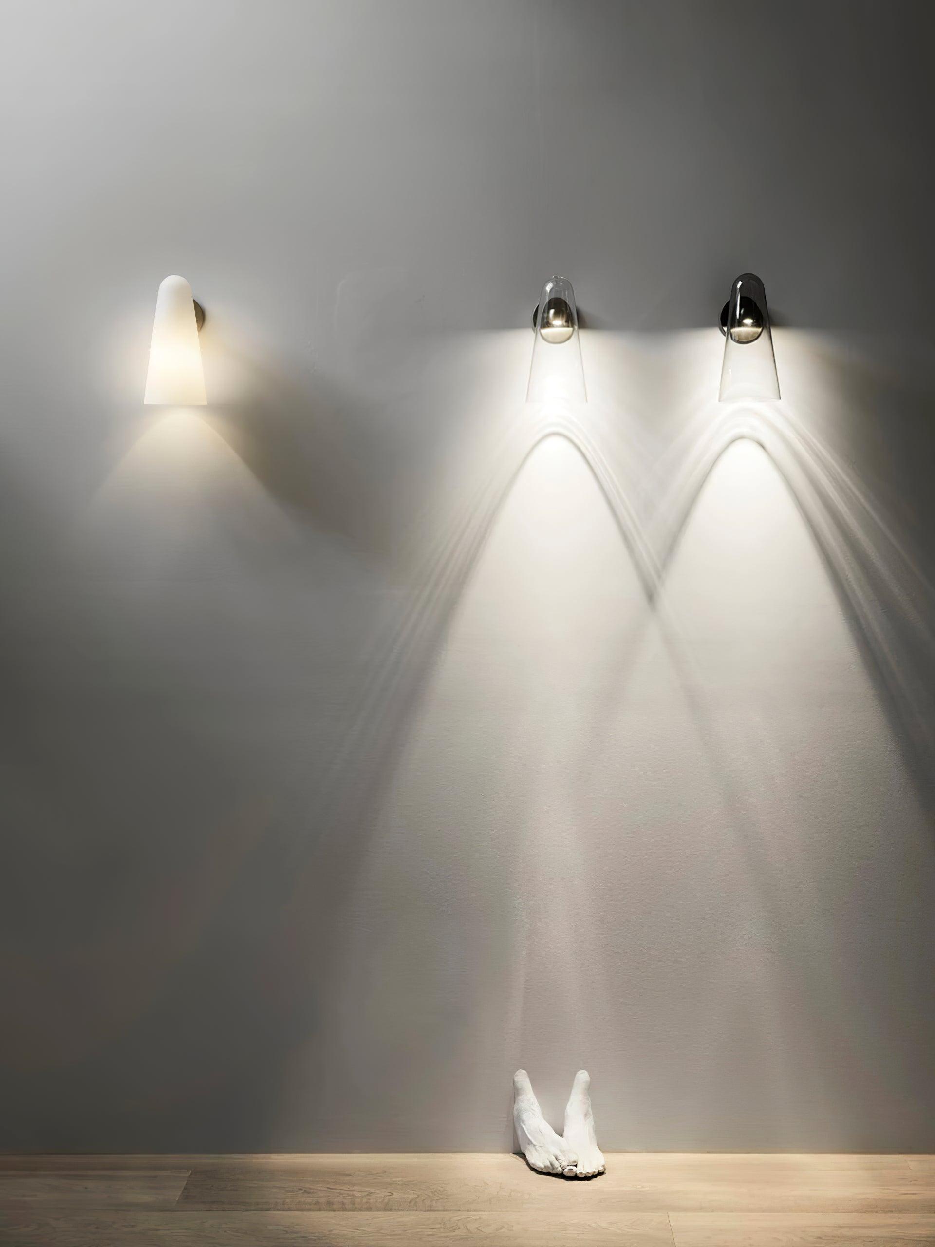 WOW Conical Glass Plug-in Wall Lamp