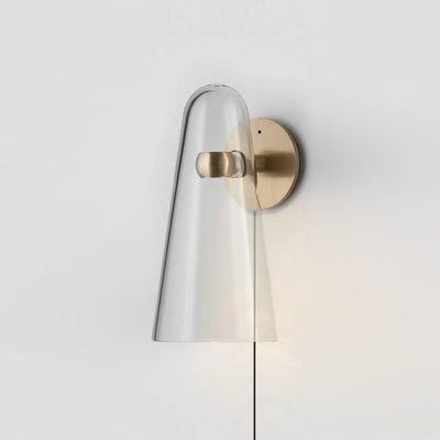 WOW Conical Glass Plug-in Wall Lamp