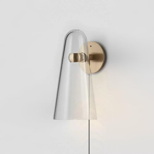 WOW Conical Glass Plug-in Wall Lamp
