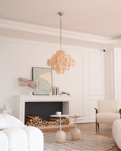 WOW Aurelia Apricot Murano Glass Gorgeous Chandelier-WOW5231