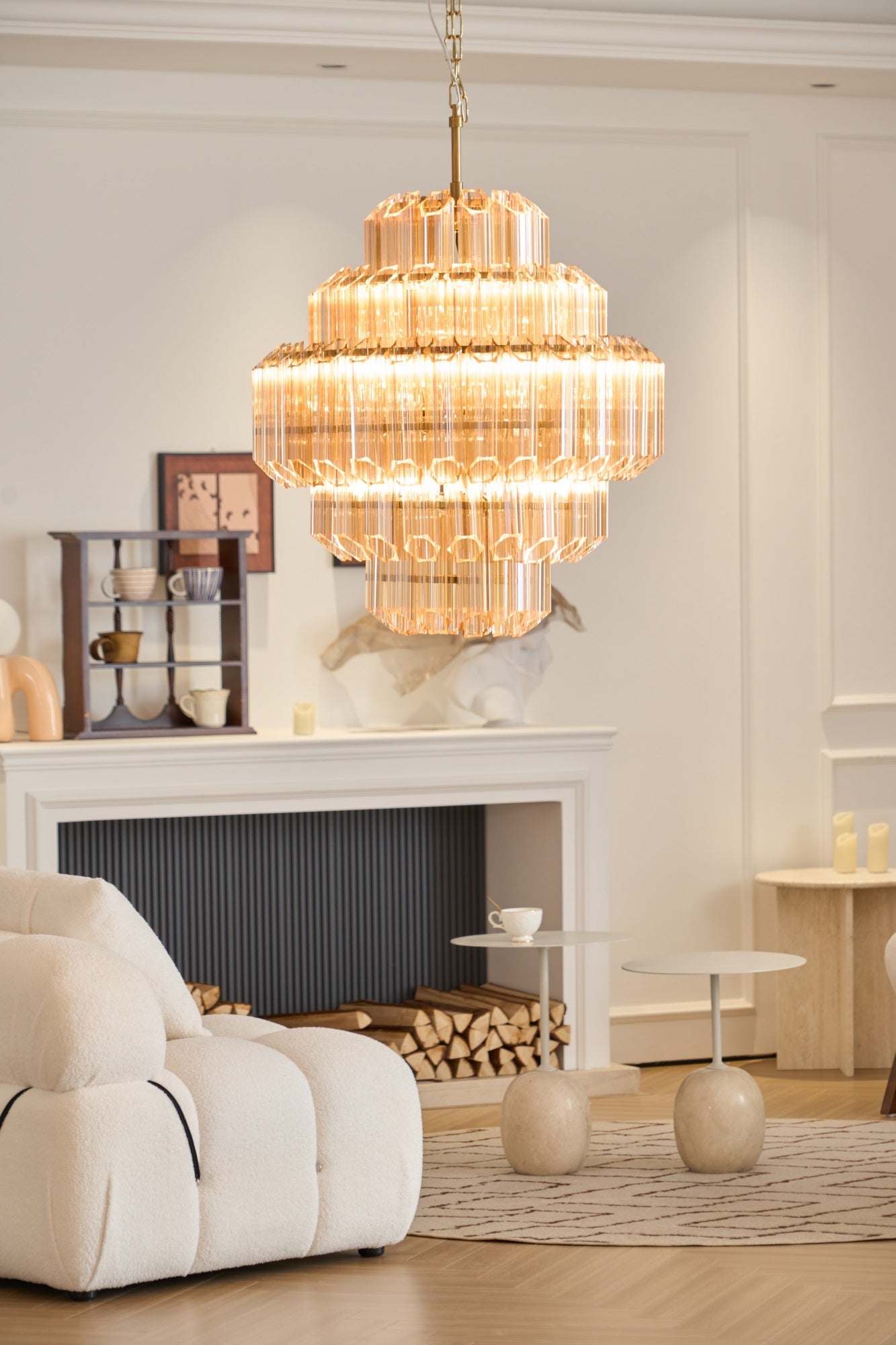 WOW Aurum Cascade Murano Gorgeous Chandelier-WOW5239
