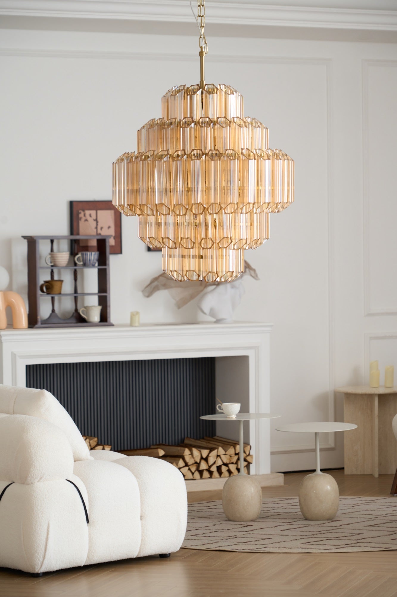WOW Aurum Cascade Murano Gorgeous Chandelier-WOW5239