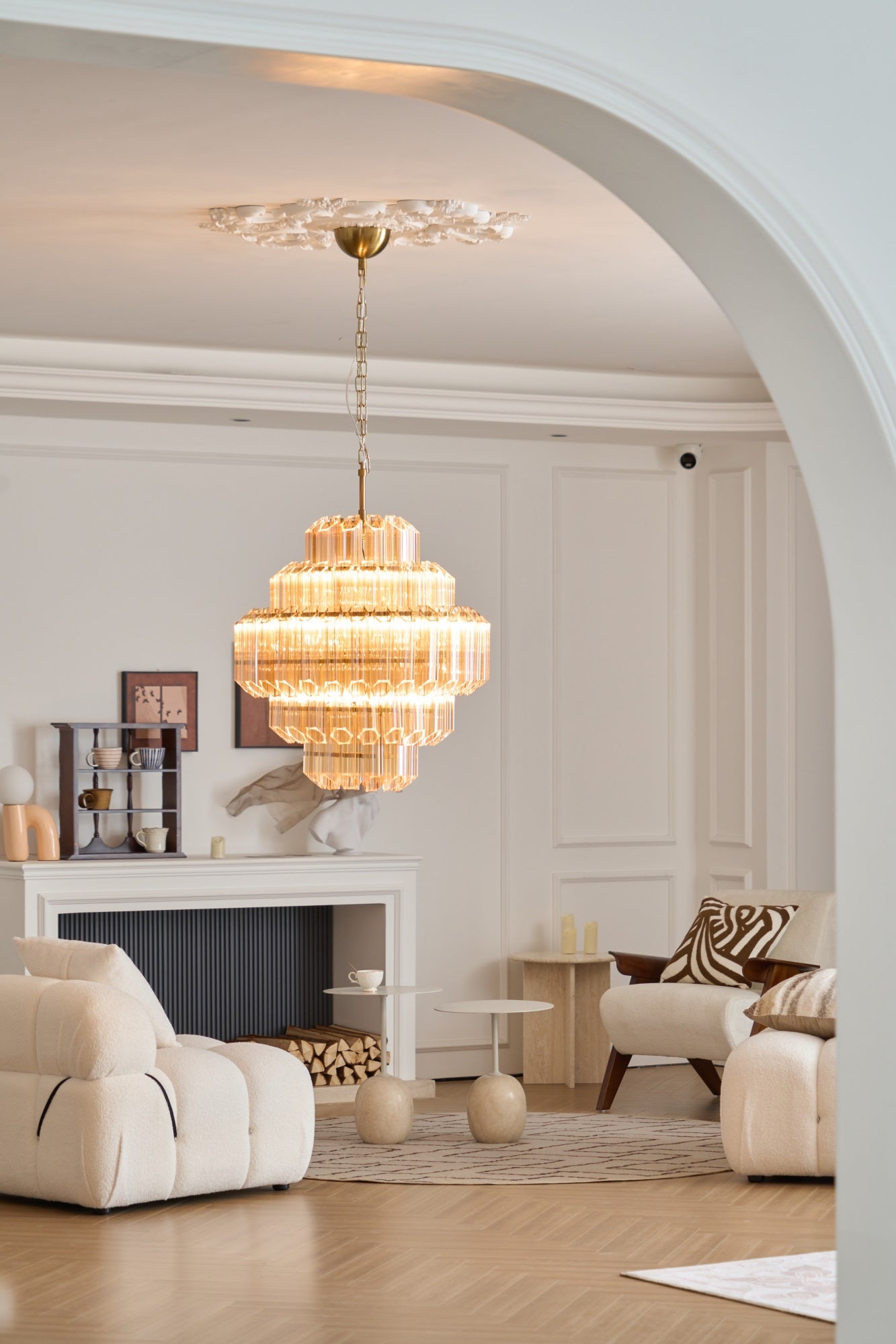 WOW Aurum Cascade Murano Gorgeous Chandelier-WOW5239