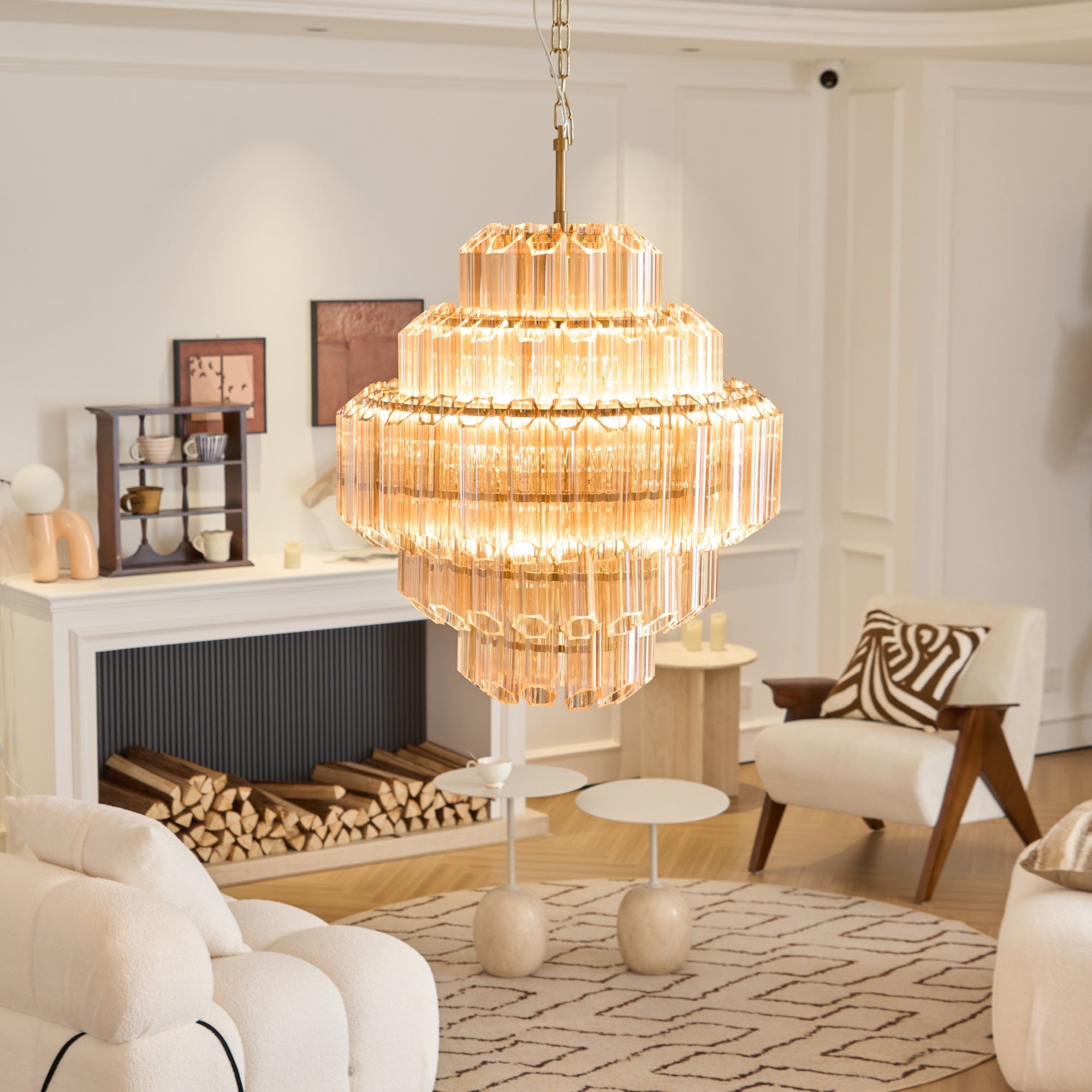 WOW Aurum Cascade Murano Gorgeous Chandelier-WOW5239