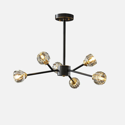 WOW Crystal Ball Round Cluster Chandelier