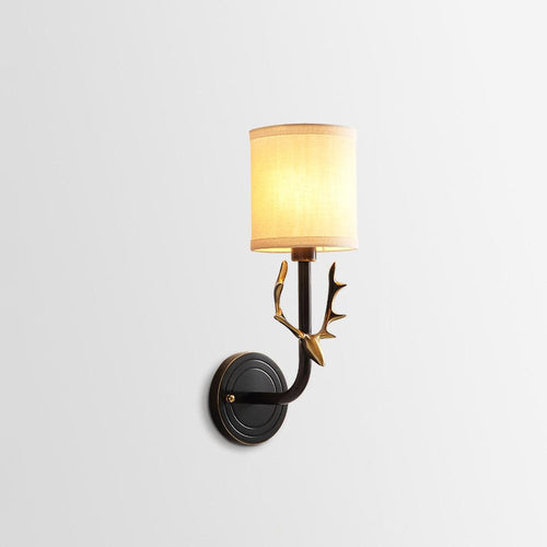 WOW Brass Deer Head Wall Light
