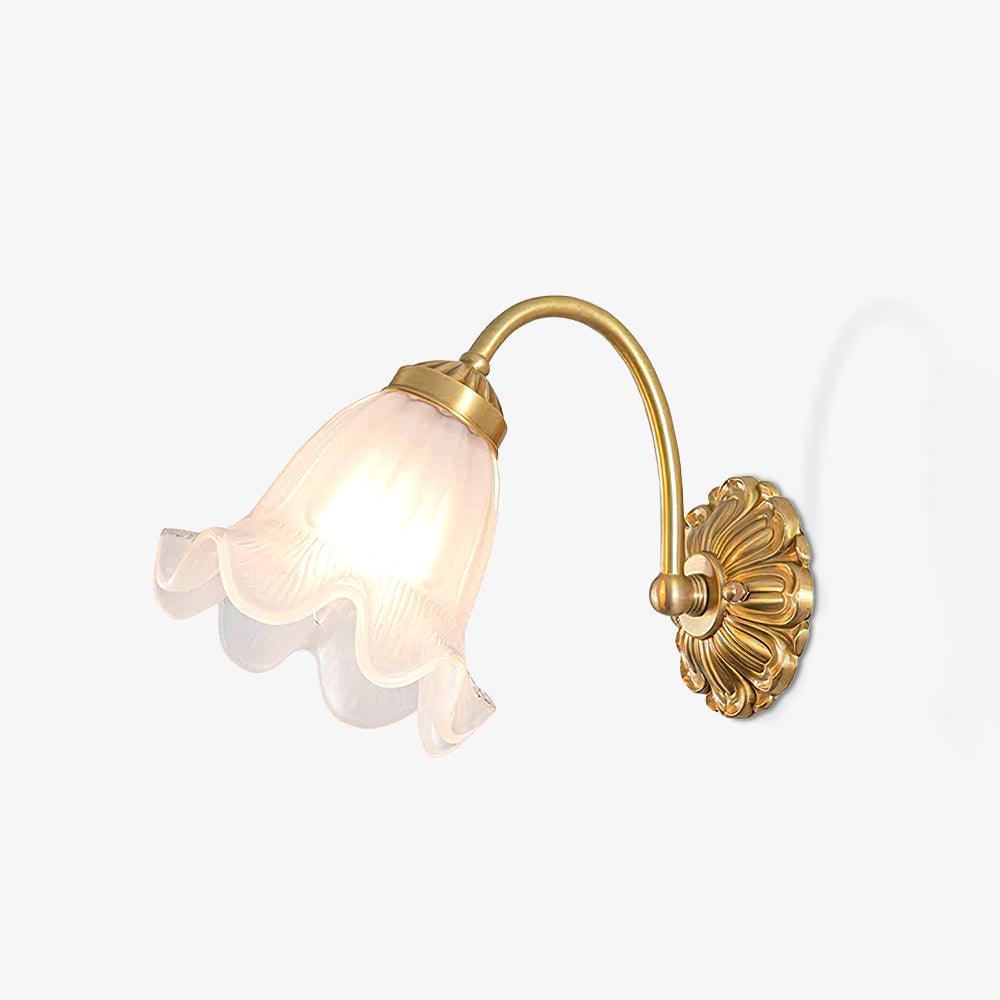 WOW Brass Floral Glass Sconce