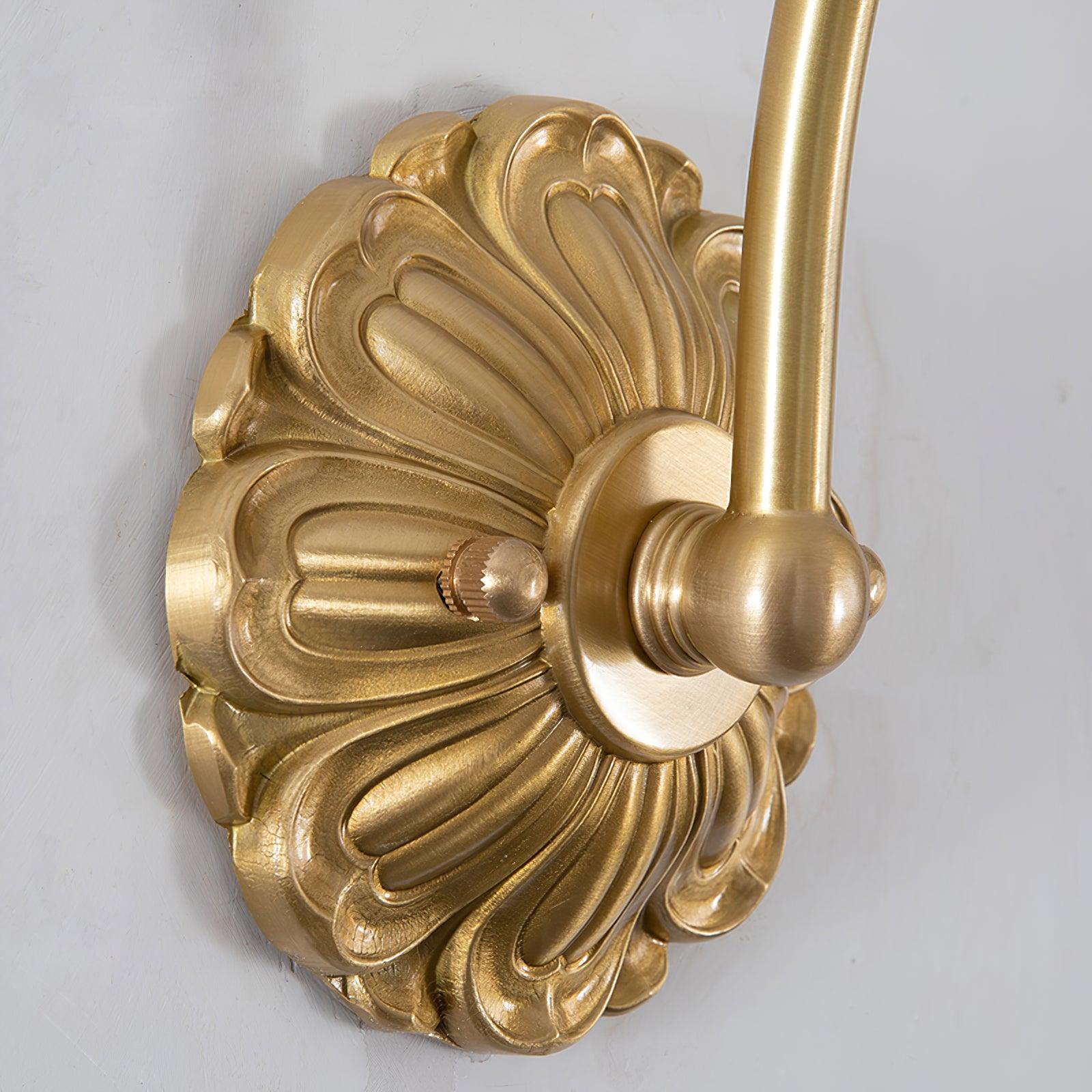 WOW Brass Floral Glass Sconce