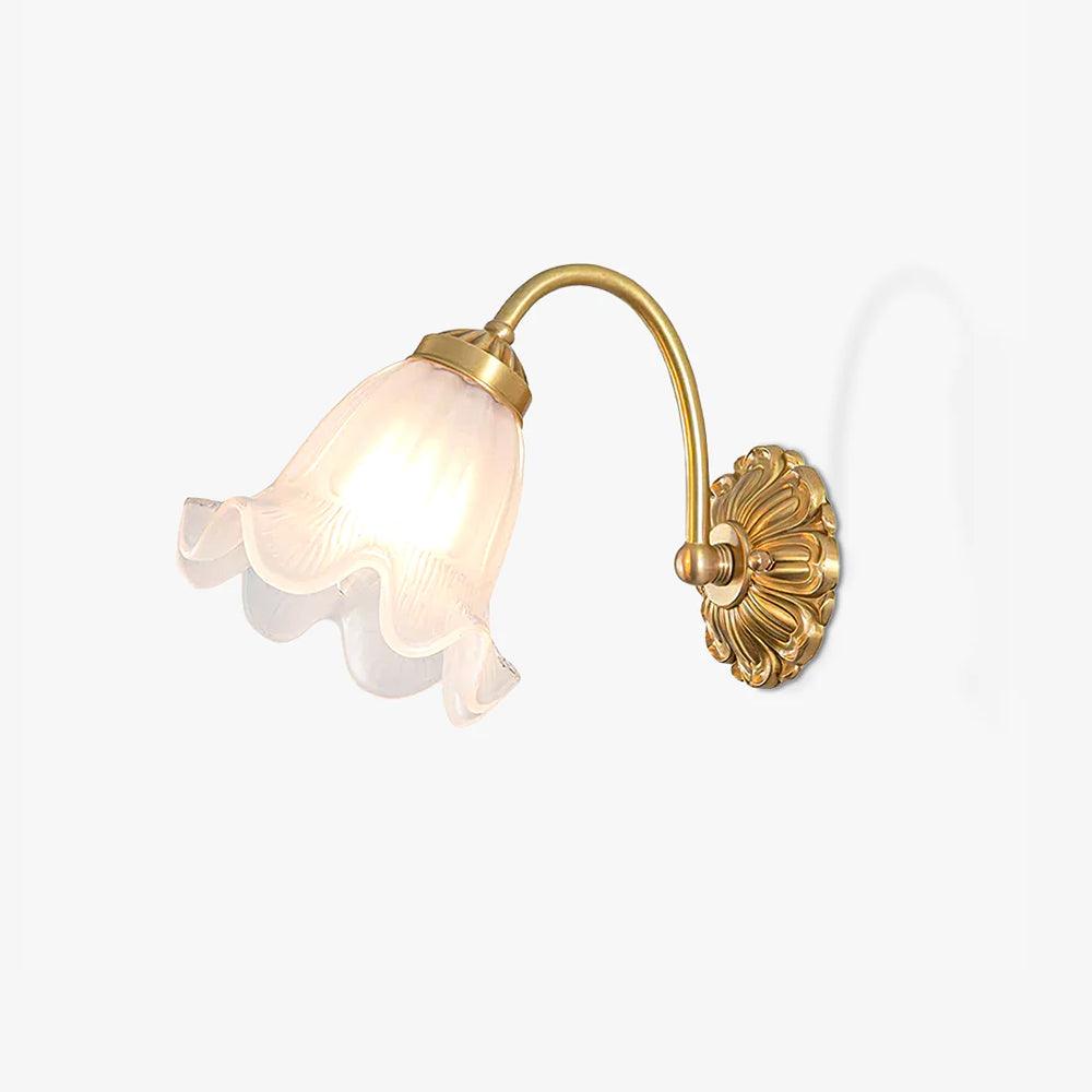 WOW Brass Floral Glass Sconce