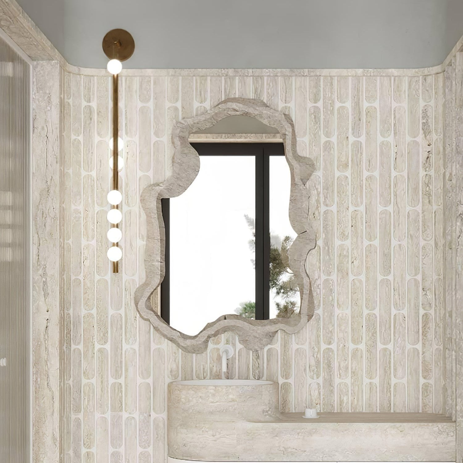 WOW Brass Glass Tube Plug-in Wall Lamp