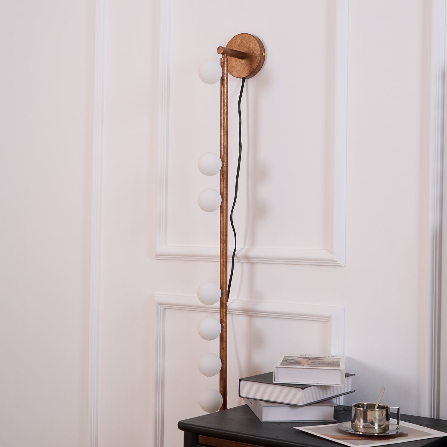 WOW Brass Glass Tube Plug-in Wall Lamp