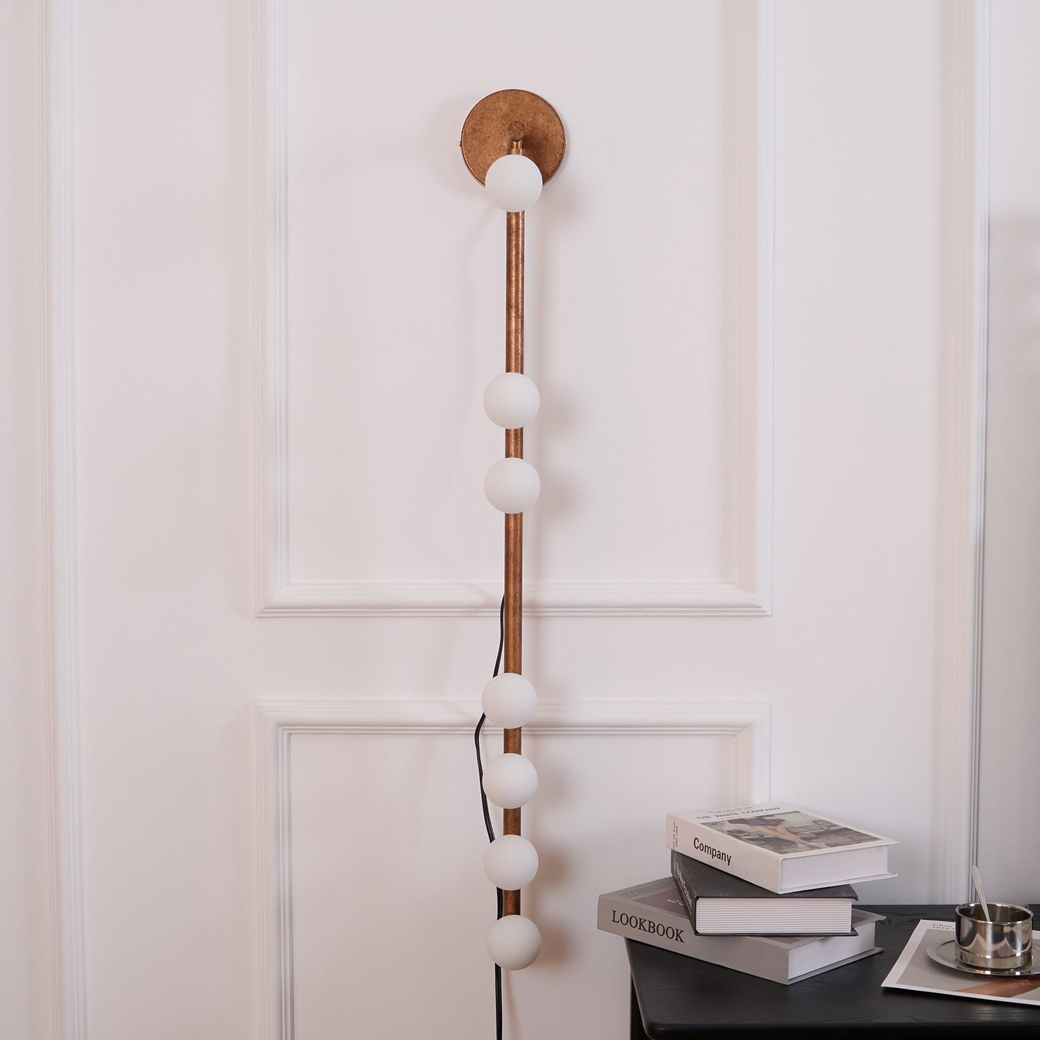 WOW Brass Glass Tube Plug-in Wall Lamp