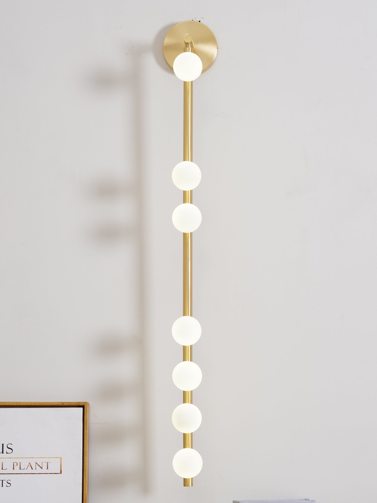 WOW Brass Glass Tube Plug-in Wall Lamp
